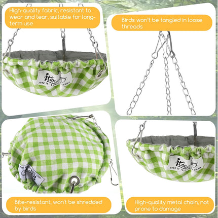 Hanging Bird Bed for Parakeet Bird Bed for Cage Waterproof Birds Hammock Swing Nest Parakeet Beds Nest for Conures Budgies Lovebirds Canary Finch Small Parrots