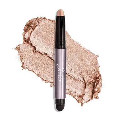 Cream-to-Powder Waterproof Shadow Stick – Champagne Shimmer – Long-Lasting, Crease-Proof, Medium Golden-Beige Shimmer