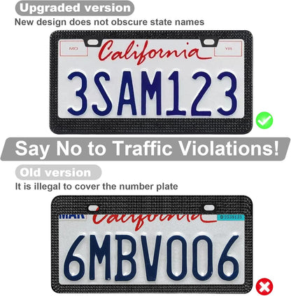 Bling License Plate Frames for Women, Sparkly Rhinestone Diamond - photo 4