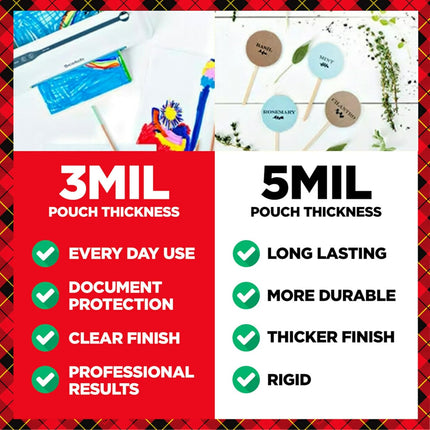 Scotch Thermal Laminating Pouches, 100 Count, Clear, 5 mil, Laminate Business Cards, Small Banners, Essays, Office or School Supplies, Fits Letter Size 8.9x11.4 in Paper