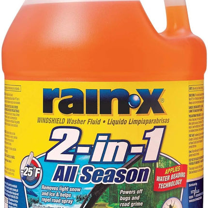 Rain-x 2 in 1 All Season (-25) Washer Fluid Net Wt 128 Fl Oz, 128 Fluid Ounce