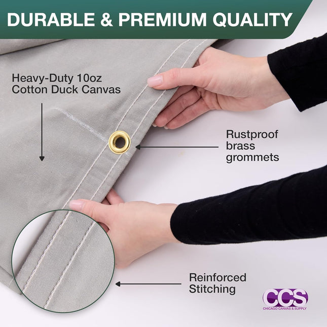 Waterproof Canvas Tarp Cover – Heavy Duty Duck Cloth
