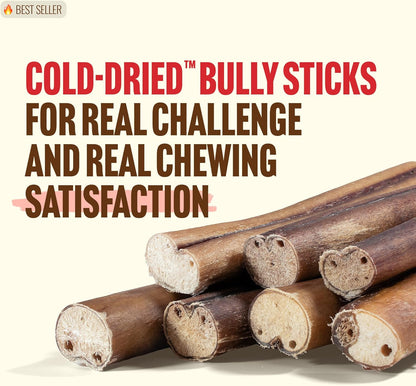 Bully Sticks 6 Inch, 5 Count, Single Ingredient Beef Dog Chews - photo 2
