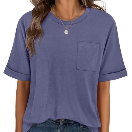 Blusas de mujer de manga corta, camisetas oversize
