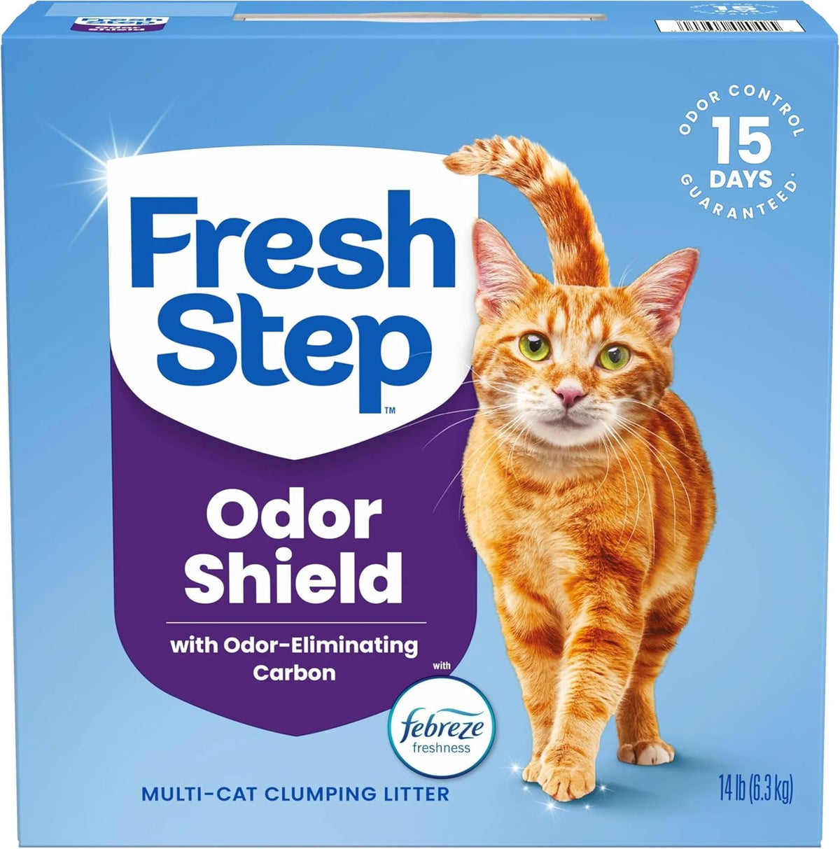 Odor Shield Multi-Cat Clumping Clay Cat Litter, Low Dust, 14 lb