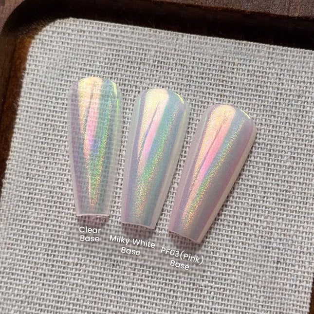 Cushion Holographic Aurora Chrome Nail Powder -Holo Nail Art Glitter Decoration Manicure Pigment for - photo 2