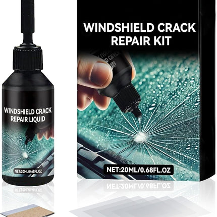 Cracked Windshield Repair Kit for Chips and Cracks, Car Windshield Crack Repair Kit, Glass Repair Liquid for Cracks, Rock Chip Repair Kit Windshield, Windshield Chip Repair Kit (1)