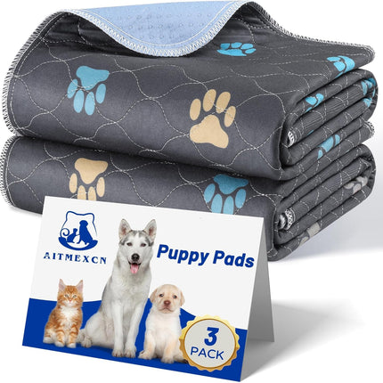 Washable Pee Pads for Dogs, 2 Pack Reusable Puppy Pads, 24''x36''