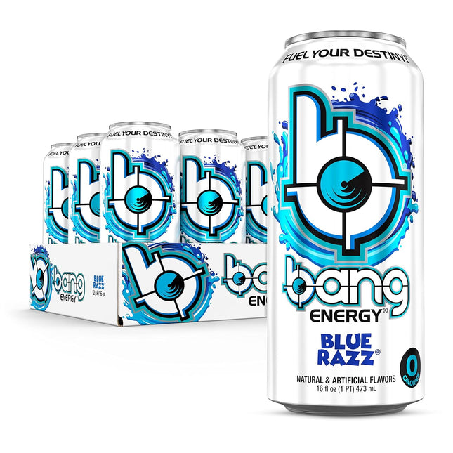 Energy Blue Razz, Sugar-Free Energy Drink, 16-Ounce