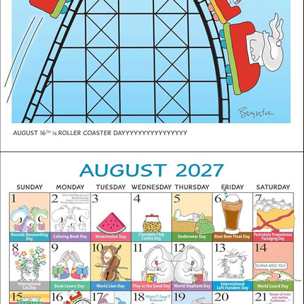 Sandra Boynton's Every Day's a Fabulous Holiday 2027 Wall Calendar