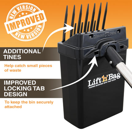 Lift N' Bag Dog Pooper Scooper with 22" Pole, 15 Bags