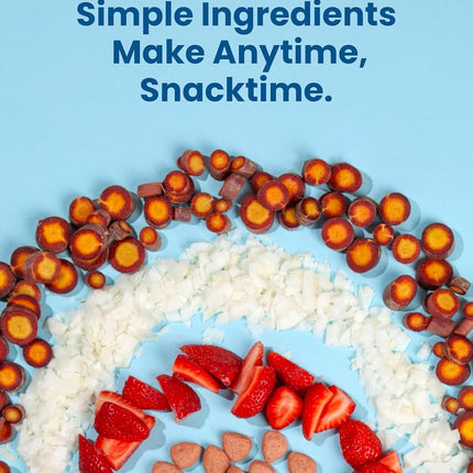 Amara Organic Fruit Bites Sweet Strawberry - No Added Sugar, Dairy-Free, Nut-Free Healthy Fruit Snacks, Made with Organic Whole Foods, Allergy-Friendly Healthy Fruit Snacks for Kids - 21g 6PK
