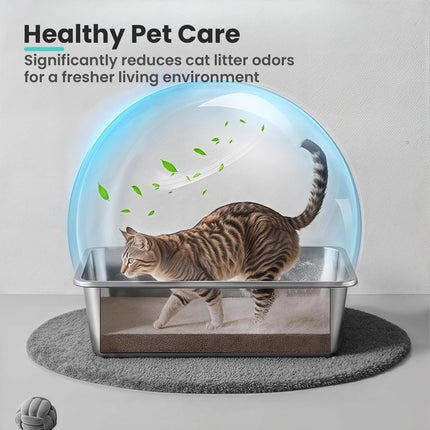 Stainless Steel Cat Litter Box, 17.7"x13.8"x6", Large