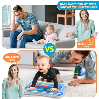 Inflatable Tummy Time Baby Water Play Mat for 3-24 Months - photo 2
