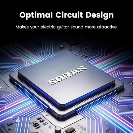 SORAN JDS-01 Crazy Train Distortion Mini Pedal for Electric Guitar,Two Selectable Modes, Analog Distortion Pedal with Bass Cut Control,True Bypass, DC 9V