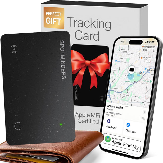 MFi-Certified Wallet Tracker Card for Travel