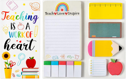 Teaching is A Work of Heart Sticky Notes Set Blackboard Self-Stick