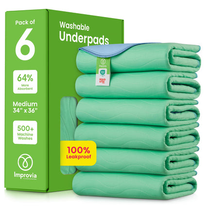 Washable Underpads, Heavy Absorbency Reusable Incontinence Pads