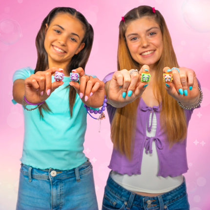 Series 3 5-Pack | 5 Collectible Character Keyboard Keys Click and Clack | Create Your Own Keychain | Ages 6+