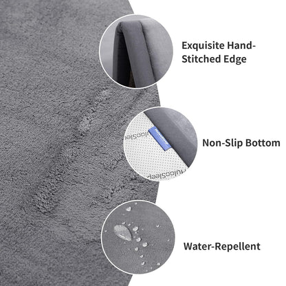 Ultra Soft 1.3 Inch Thick Baby Play Mat, 50 x 50, Dark Grey - photo 2
