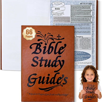 66-Page Bible Study Guides and Devotional Journal with Daily Scripture Quotes, Prayer Prompts, Cross-References, and Reflection Guides - A Comprehensive Year-Long Plan and Christian Gift