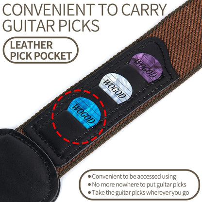 Guitar Strap -5 Pack Acoustic Electric Bass Guitar Straps - photo 5