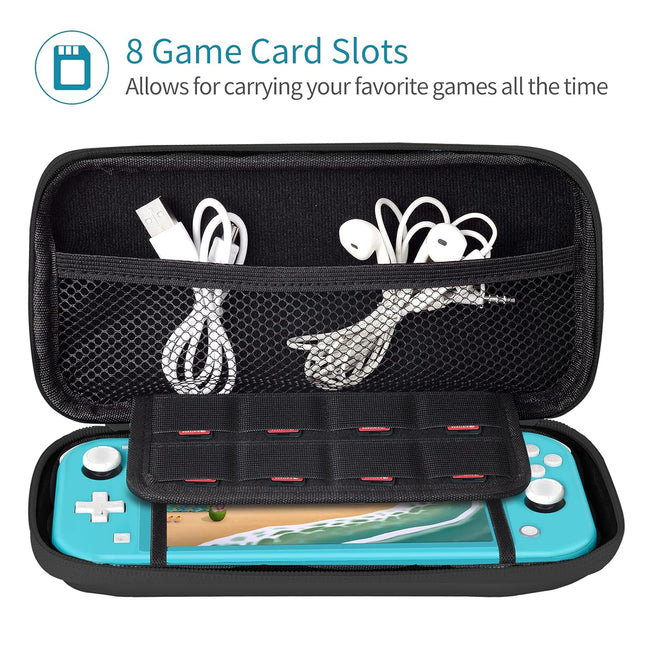 Carrying Case for Nintendo Switch Lite - with 1 Screen Protector, 1 Grip Case and 4 Thumb Grip Caps - photo 2