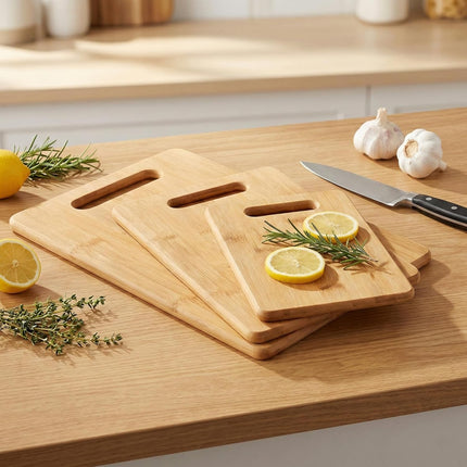Handcrafted Bamboo Cutting Board – Genuine U.S.A. Made, Multiple Sizes – Premium Bamboo Wood, Perfect for Kitchen Prep or Personalized Engraved Gifts (Medium)