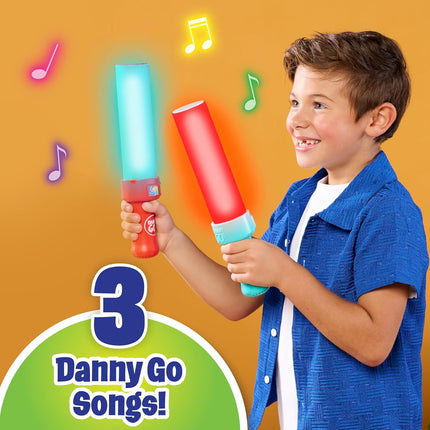 Danny Go! Color Beat Drumsticks - Officially Licensed Light-Up Musical Drumsticks Toy for Preschool and Elementary School Kids Inspired by Danny Go! Show