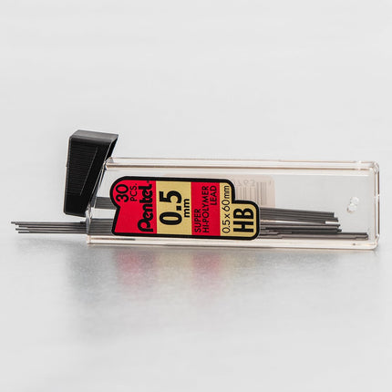 Refills, 0.5 mm Fine, HB, 180 Pieces of Lead