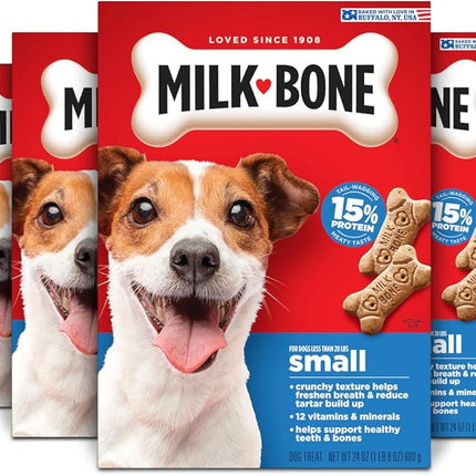 Milk-Bone Original Biscuits, Small Dog Treats, 24 Oz. Boxes (Pack of 12)