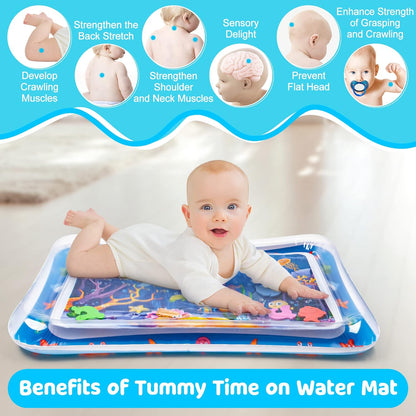 Tummy Time Water Mat丨Inflatable Tummy Time Water Play Mat for Babies, Infants and Toddlers 3 to 24 - photo 3