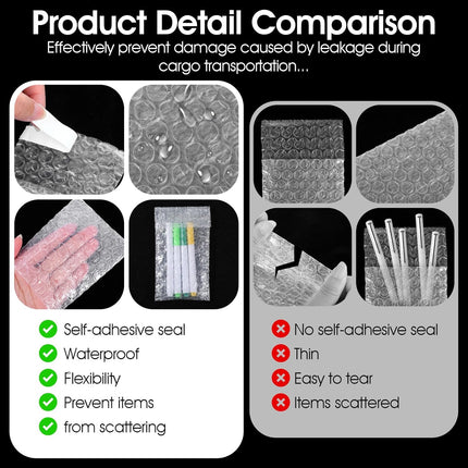 SHENLIU 300 Pcs 3 x 5 Inch Plastic Bubble Wrap Bags, Double Self Sealing Small Bubble Pouch Bag Shockproof Protective Bag for Moving and Storage Shipping Packaging Small Business