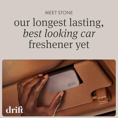 Car Air Freshener - The Original Stone Air Freshener - Car Odor Eliminator - Long Lasting Scent - Metal - photo 3