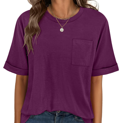 Blusas de mujer de manga corta, camisetas oversize