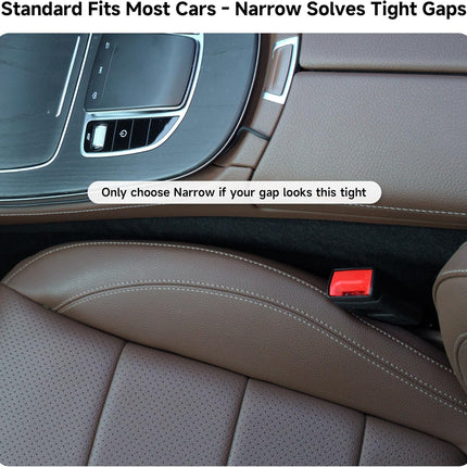 Givifive Car Seat Gap Filler Set of 2, Soft Foam Multifunctional Seat Side Gap Filler with Organizer & Hook Function, 3in1 Gap Stopper Universal Fit Car SUV Truck Fill The Gap Between Seat & Console