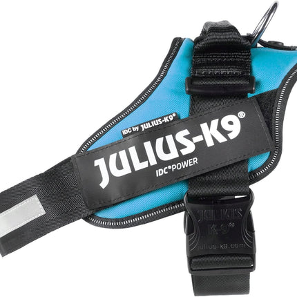 Julius-K9, 16IDC-AM-1, IDC Powerharness, Dog Harness, Size: 1, Aquamarine