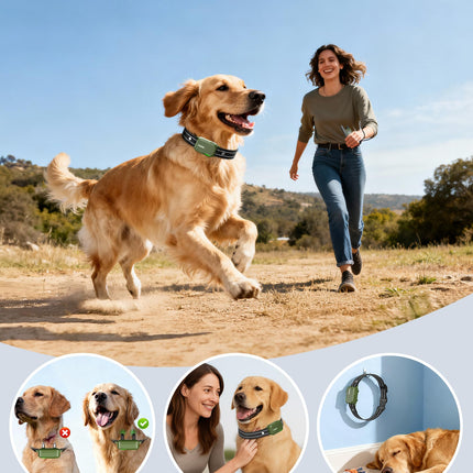 Collar de adiestramiento para perros - Collar con control remoto de 4500FT para perros de 10-120lbs