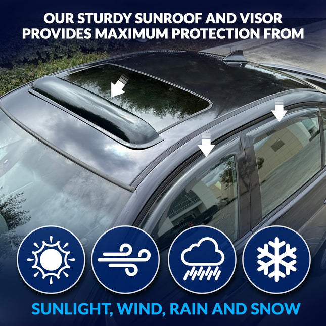 3.0mm Sunroof & Rain Guard Combo 5 Pcs