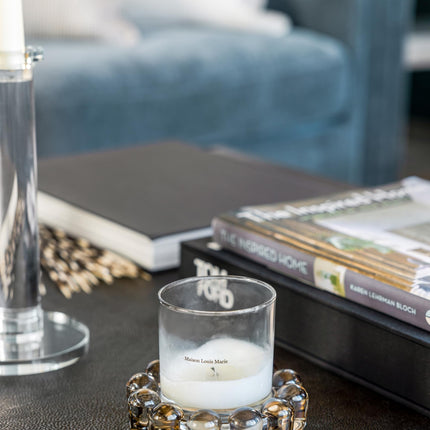 Home Collection Original Smoky Glass Small Bubble Candle Dish
