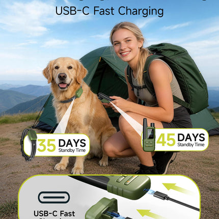 Dog Shock Collar - 4500FT Dog Training Collar with Remote for Dogs 10-120lb