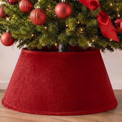 Navy Blue Velvet Christmas Tree Collar 24‘’ Tree Base Cover