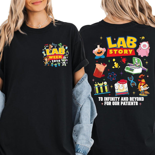Lab Week 2026 Shirt, Lab Story Shirt, Medical Science T-Shirt, to Infinity and Beyond for Our Patients, Laboratory Gift
