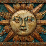 Vintage Tin Sun And Moon Sign Retro Metal Sign Suitable For Home Street Shop Garage Bar - Multi-Purpose Metal Sign For Indoor/Outdoor Use Plaque 4x16 Inch