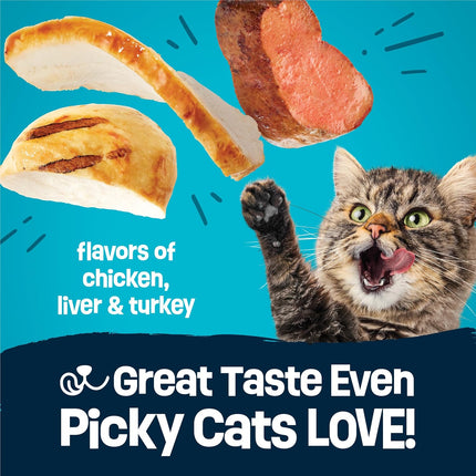 Purina Friskies Party Pack’d with Flavors of Chicken, Liver and Turkey Crunchy Dry Cat Food - 15 lb. Bag