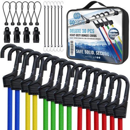 Bungee Cords with Hooks, Outdoor Heavy-Duty Bungee Straps, 21pcs - photo 9