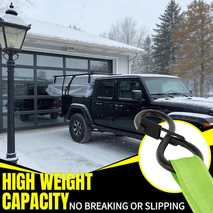 Retractable Ratchet Straps,1'' x 12' Heavy Duty Tie Downs Automatic Retractable Ratchet Straps 1760lb Break Strength for Trailer,Motorcycle,Scooter,Pickup Truck,UTV,Kayak(Neon Green,4 Pack)