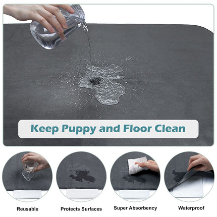 Washable Pee Pads for Dogs 72"x72" Reusable Dog Pads Extra Large Upgrade Non-Slip Dog Pee Pads Heavy - photo 3