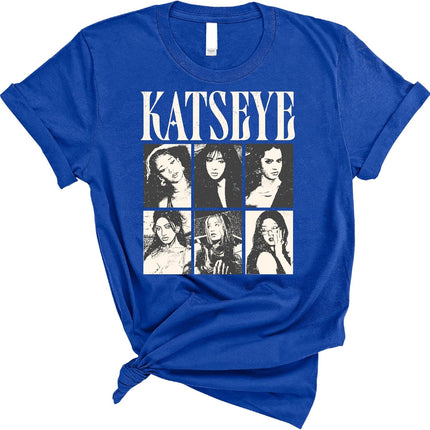 KATSEYE Vintage Style Photo Collage T Shirt Retro Pop Culture Casual Streetwear Tee