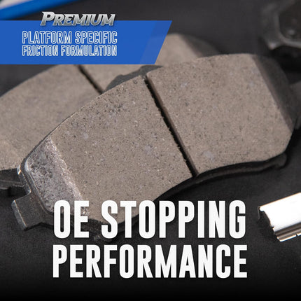 Bendix Premium SBC11 Ceramic Front Brake Pads for Select Models Dodge Dart,Ford Fairlane,Falcon,Sedan Delivery,Mustang,Ranchero,Mercury Comet,Cougar,Cyclone,Plymouth Barracuda,Duster,Scamp,Valiant